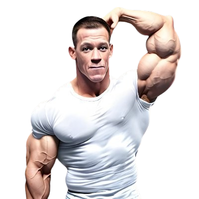 Cena with Fist in Air